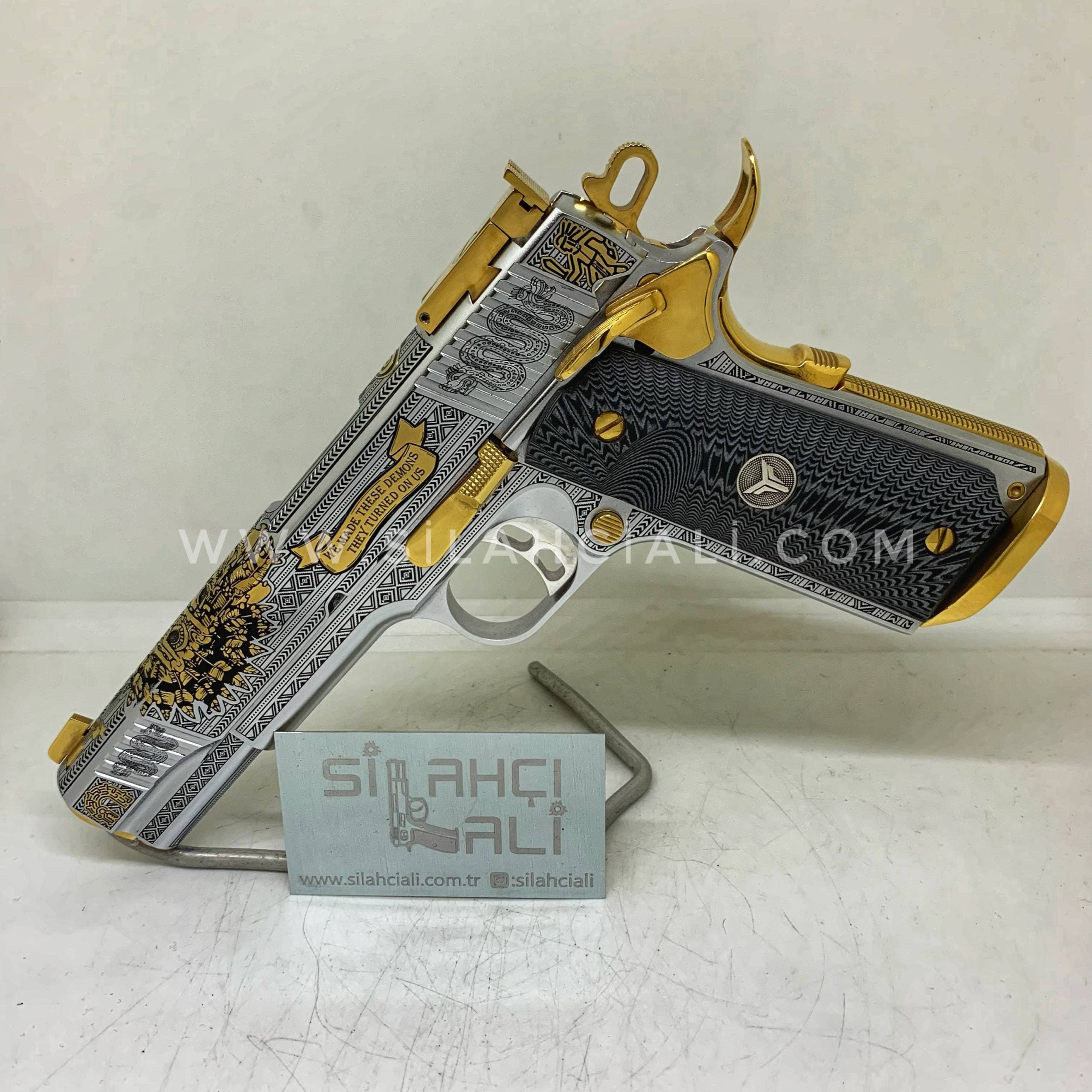 Tisaş 1911 Komple Gravür ve Krom&Altın Kaplama