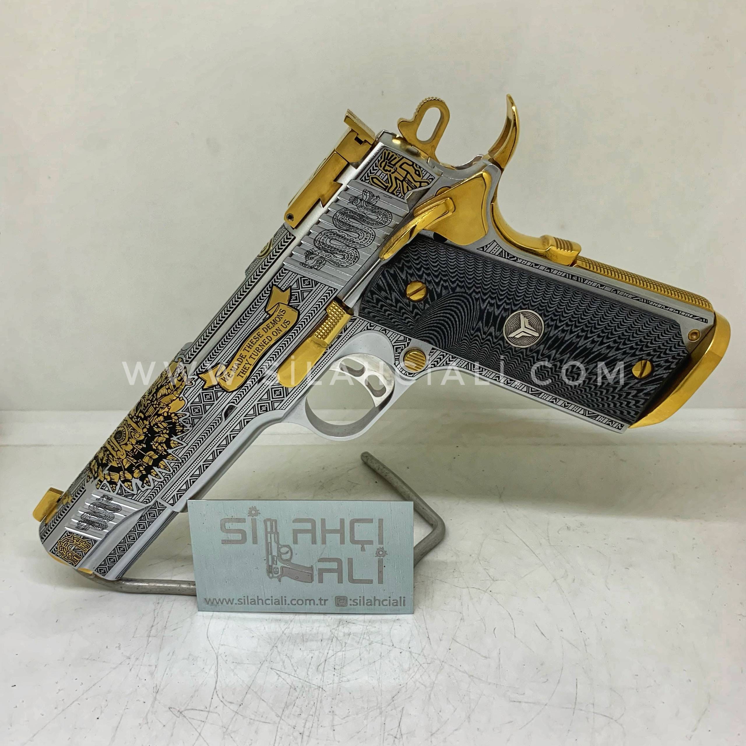 Tisaş 1911 Komple Gravür ve Krom&Altın Kaplama