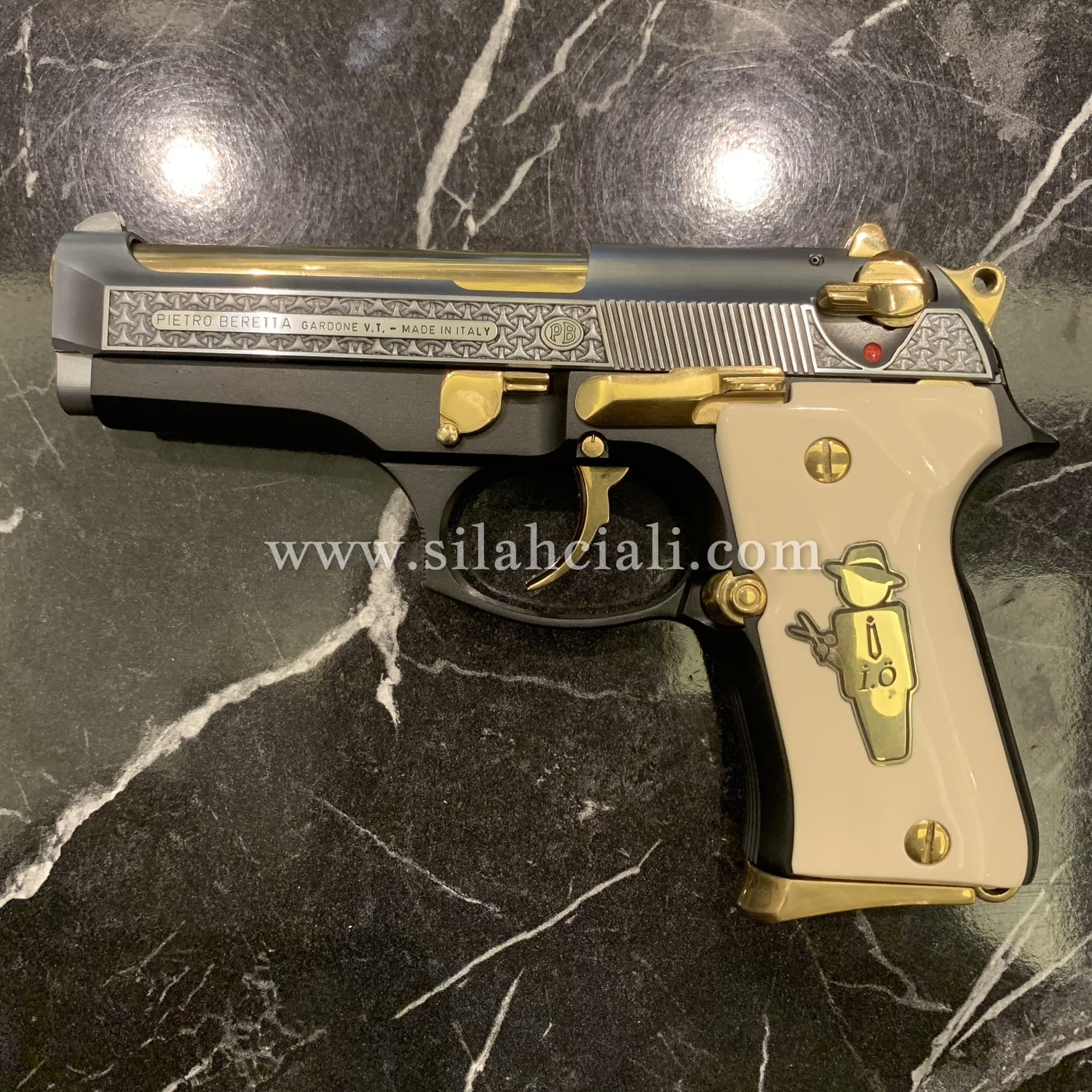 Beretta Mod.92 Compact 3D Gravür ve Titanyum Kaplama