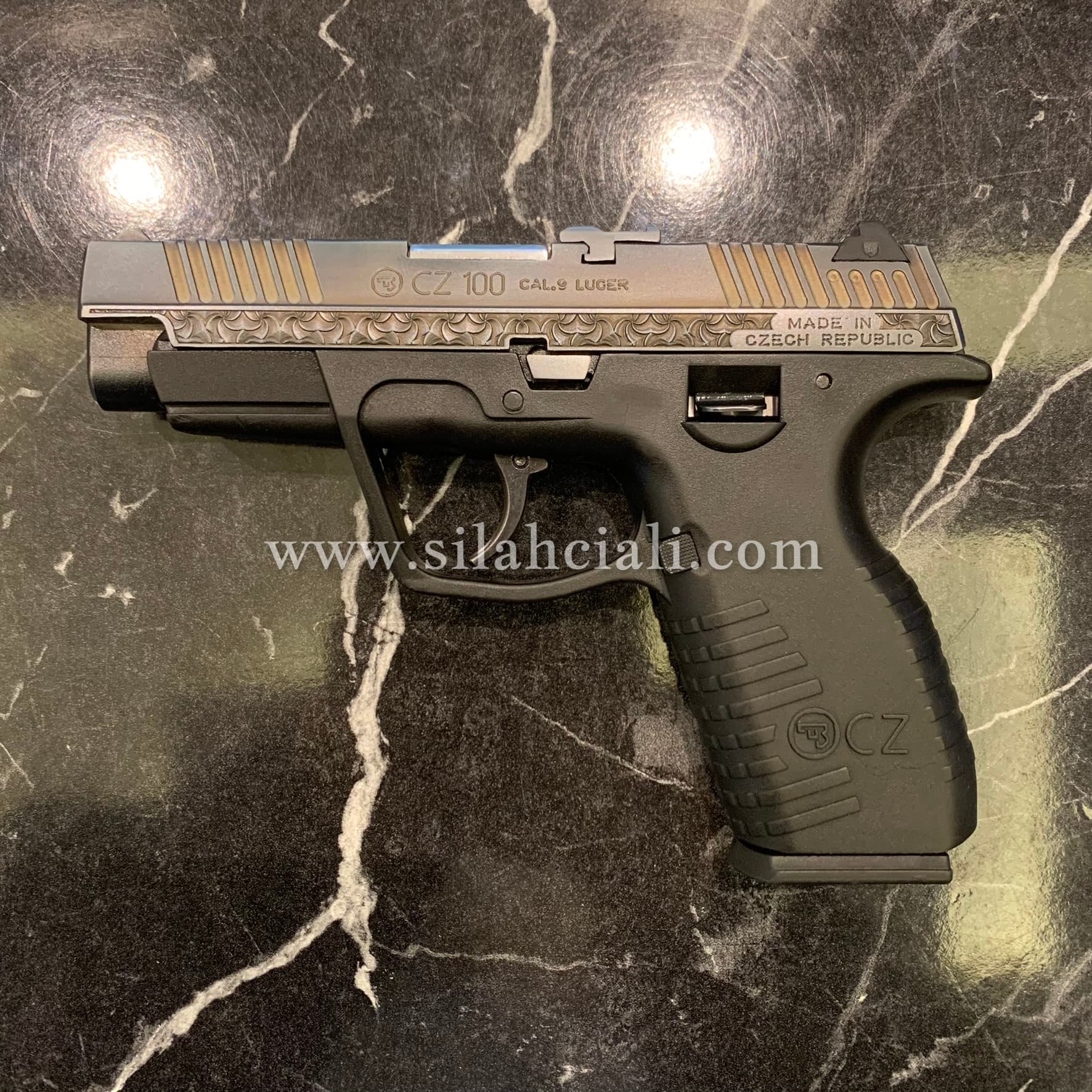 CZ 100 3D Gravür ve Yanık Titanyum Kaplama